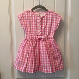 Pink and White Gingham Dress